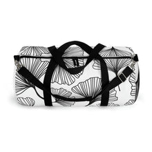 Load image into Gallery viewer, B&W Ginko Leaf Duffle Bag