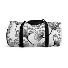 Load image into Gallery viewer, B&W Ginko Leaf Duffle Bag
