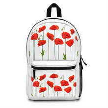 Load image into Gallery viewer, Red Poppy backpack